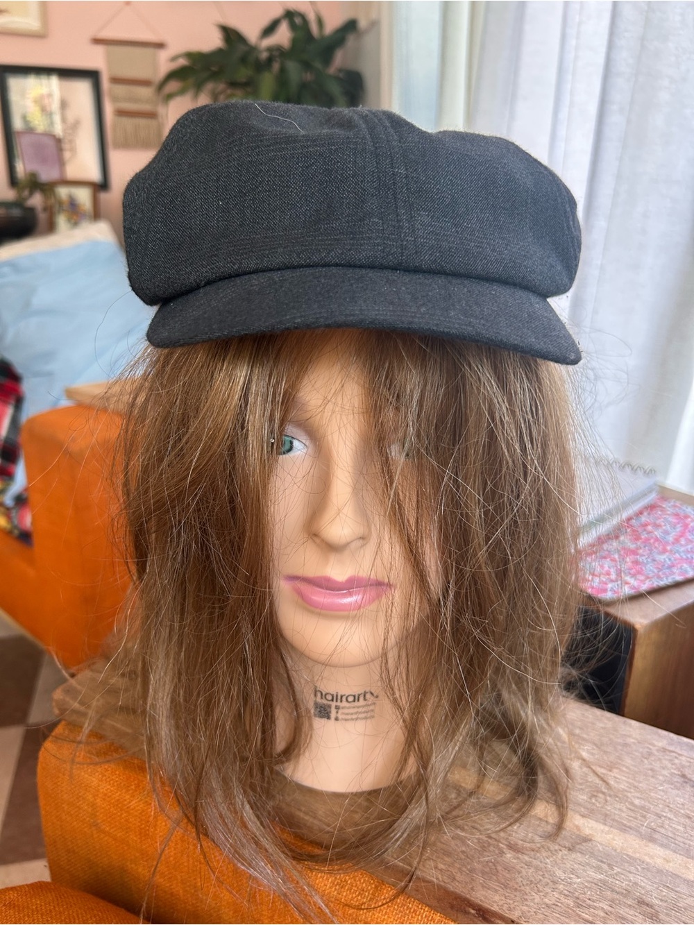Goorin Bros Black Baker Boy Cap